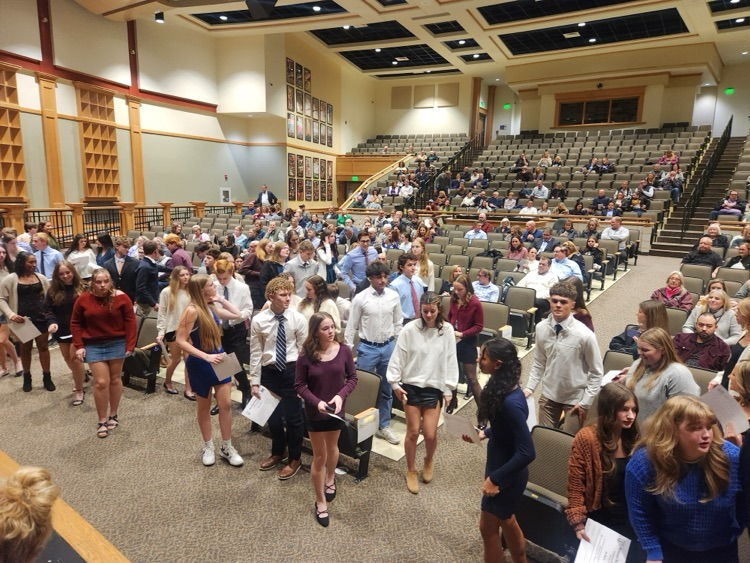 National Honor Society inductees