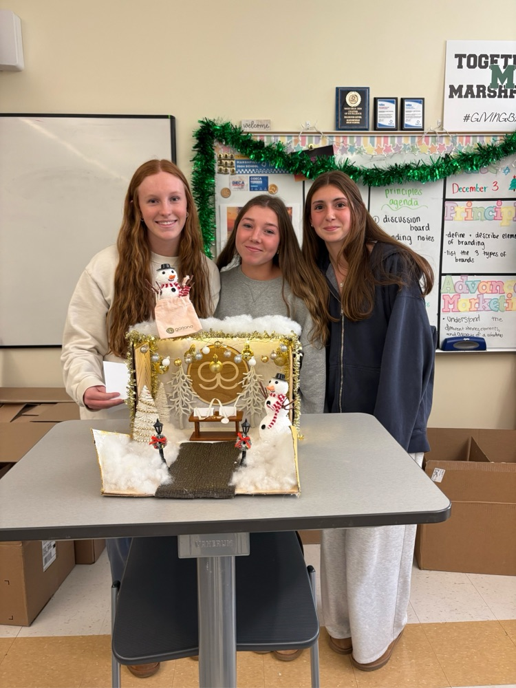 students with their projects