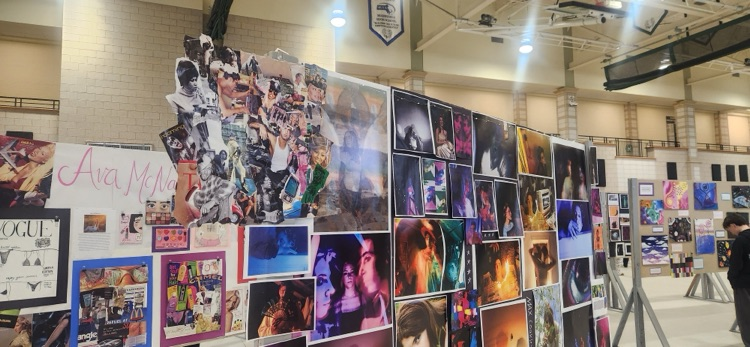 art display at the Art and Tech Ed Fair