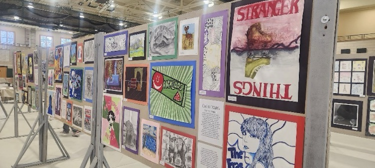 art display at the Art and Tech Ed Fair