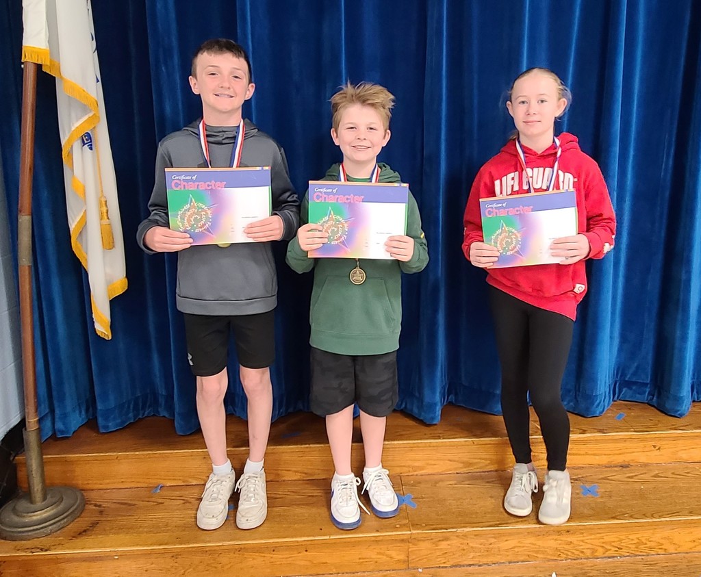 Students holding certifications