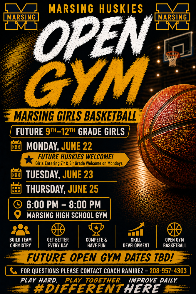 Girls Basketball open gyms!