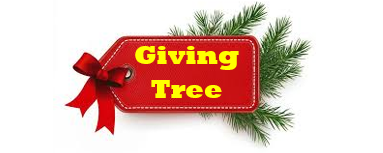 Red Giving Tree Tag