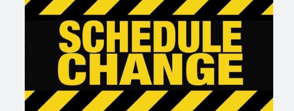 Schedule Change sign