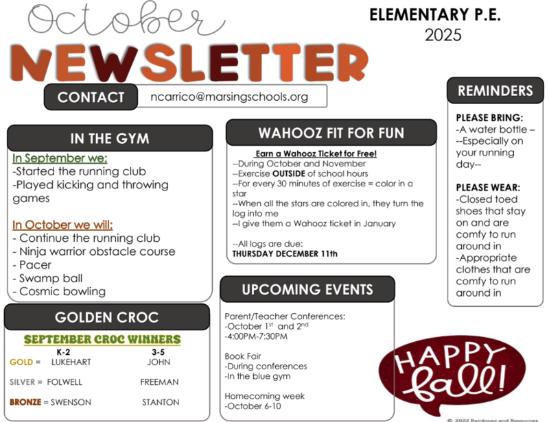 October Eng Newsletter