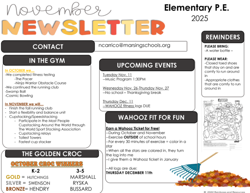 November English Newsletter