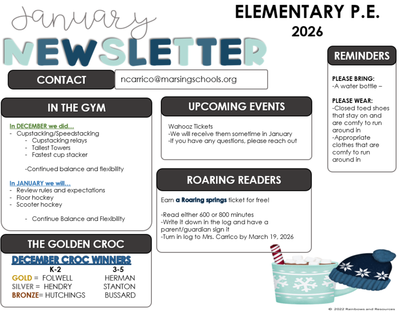 January Newsletter ENG