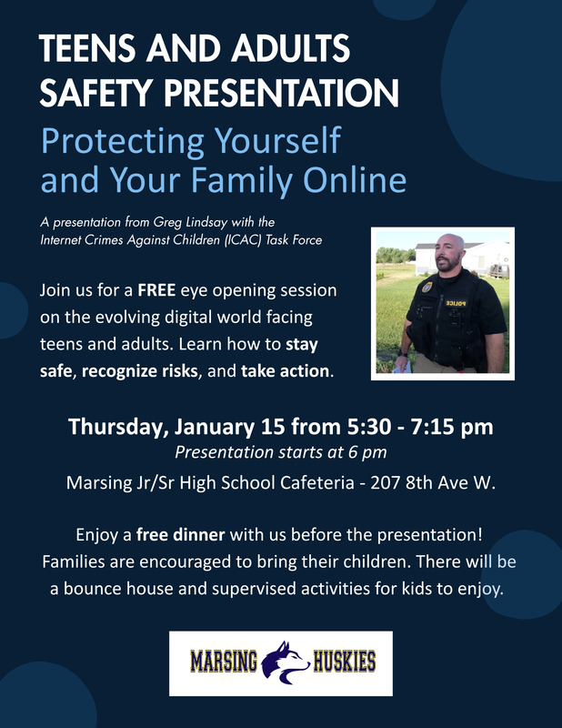 Teens and Adults Safety Presentation English Flyer