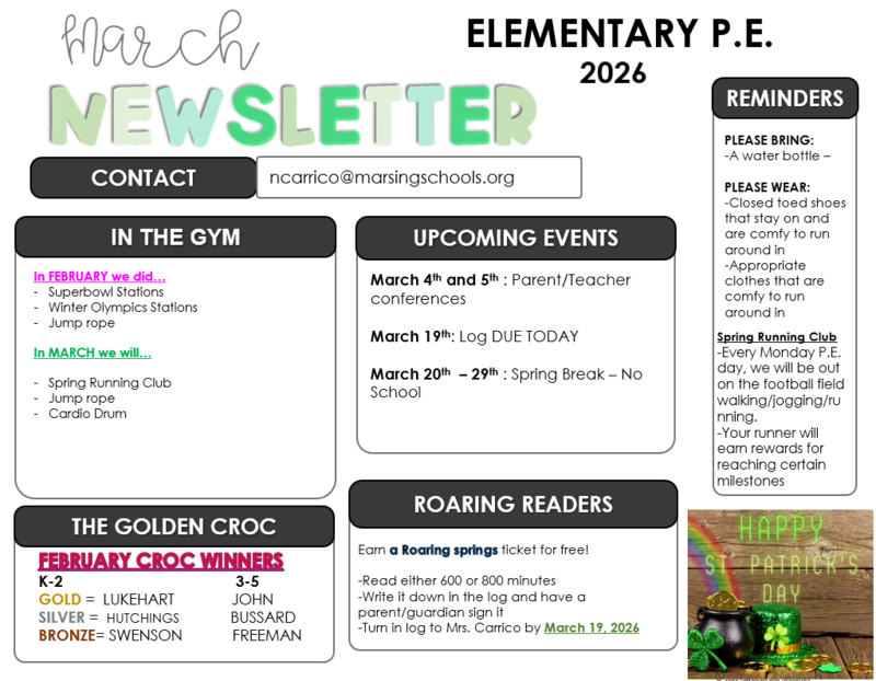 March PE Newsletter