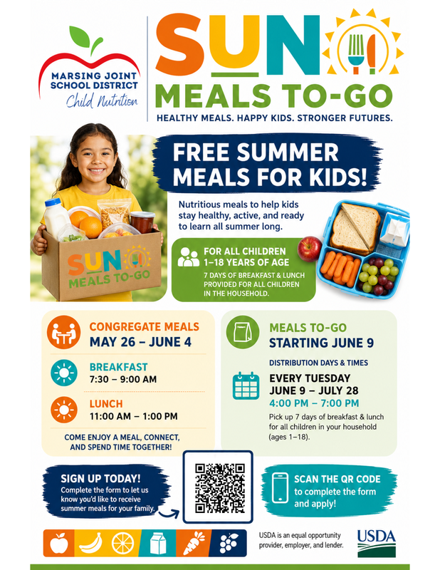 Sun Meals to go flyer