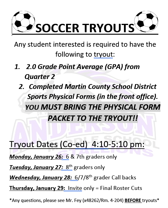 Soccer Try-Outs