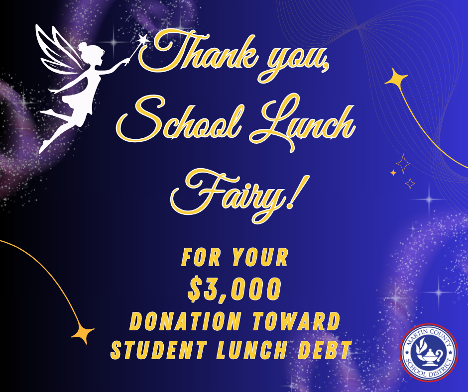 School lunch fairy donation