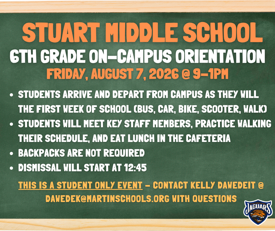 Information about 6th Grade Orientation