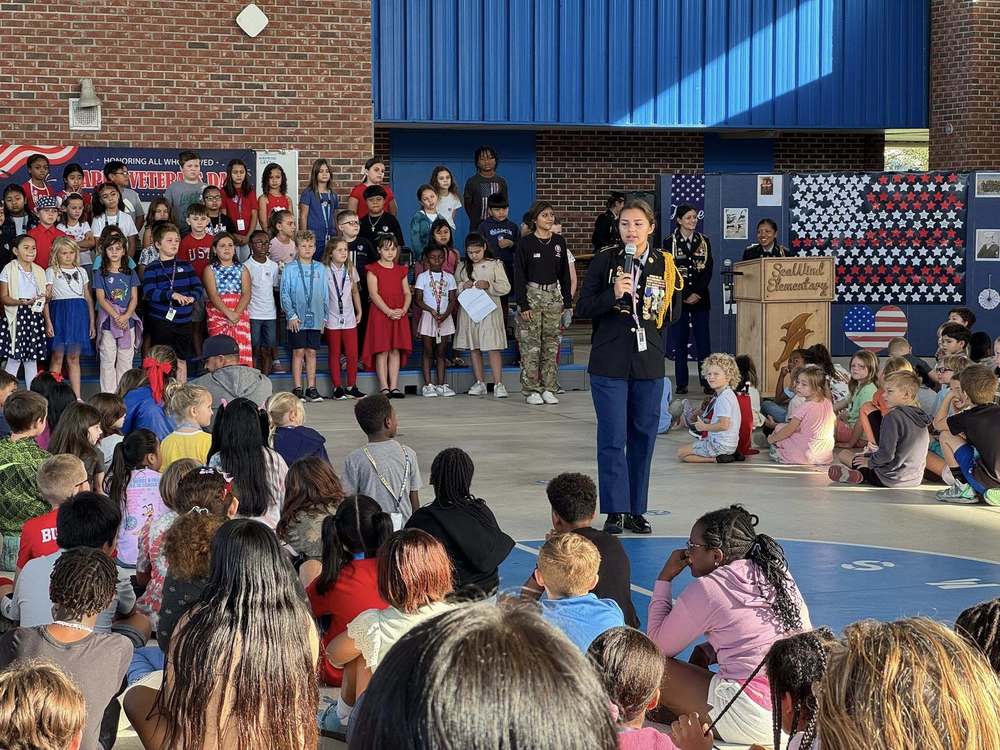 Veterans Day ceremony at SWE