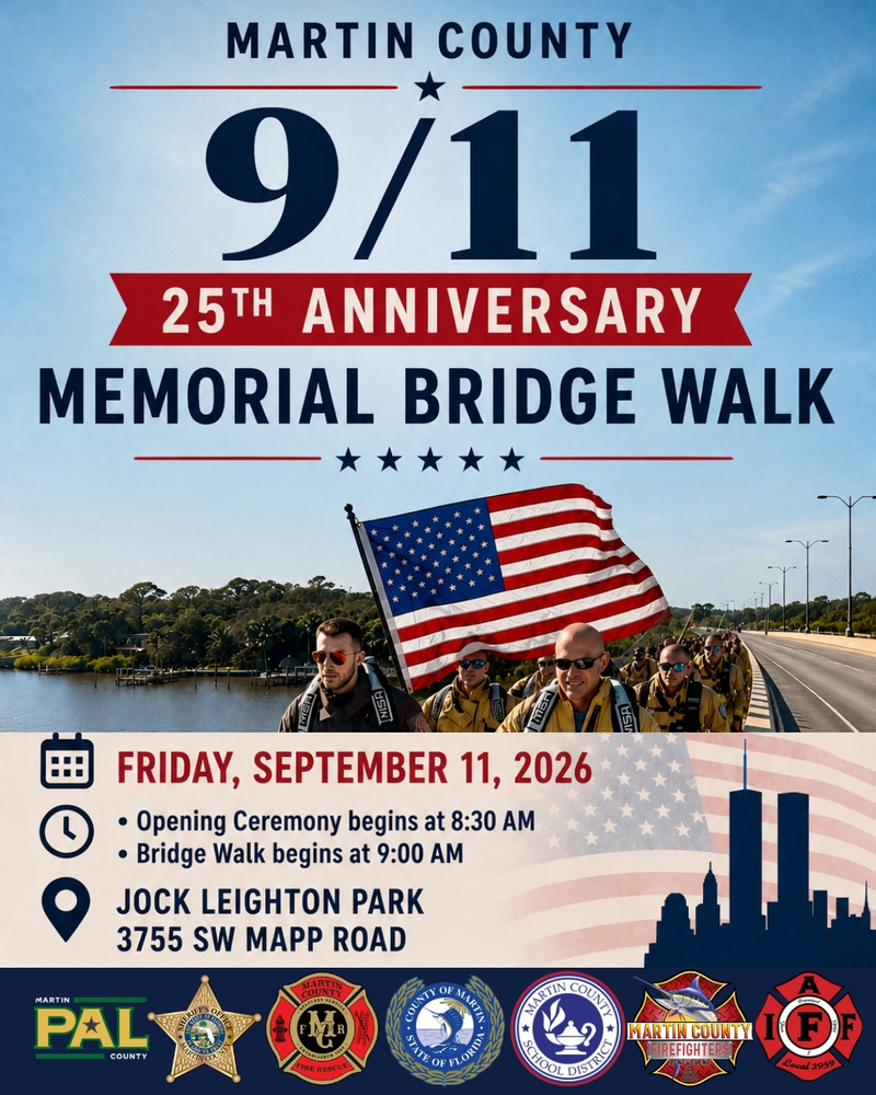 Flyer for the 9/11 Memorial Bridge Walk with event details