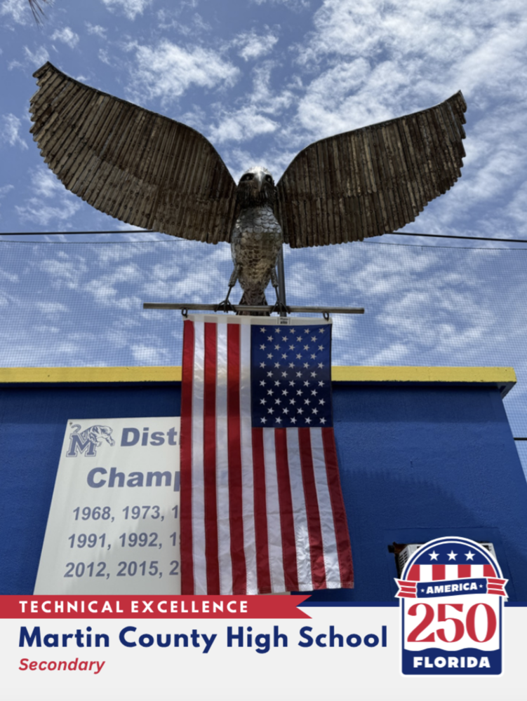 MCHS Eagle Sculpture Earns State Recognition