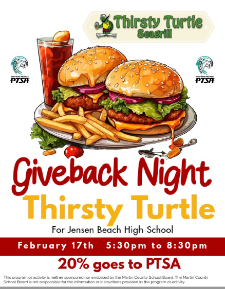 JBHS Thirsty Turtle Giveback