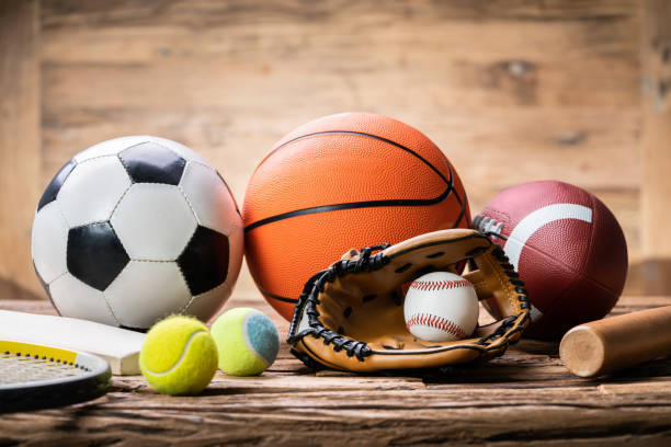 assorted sports equipment