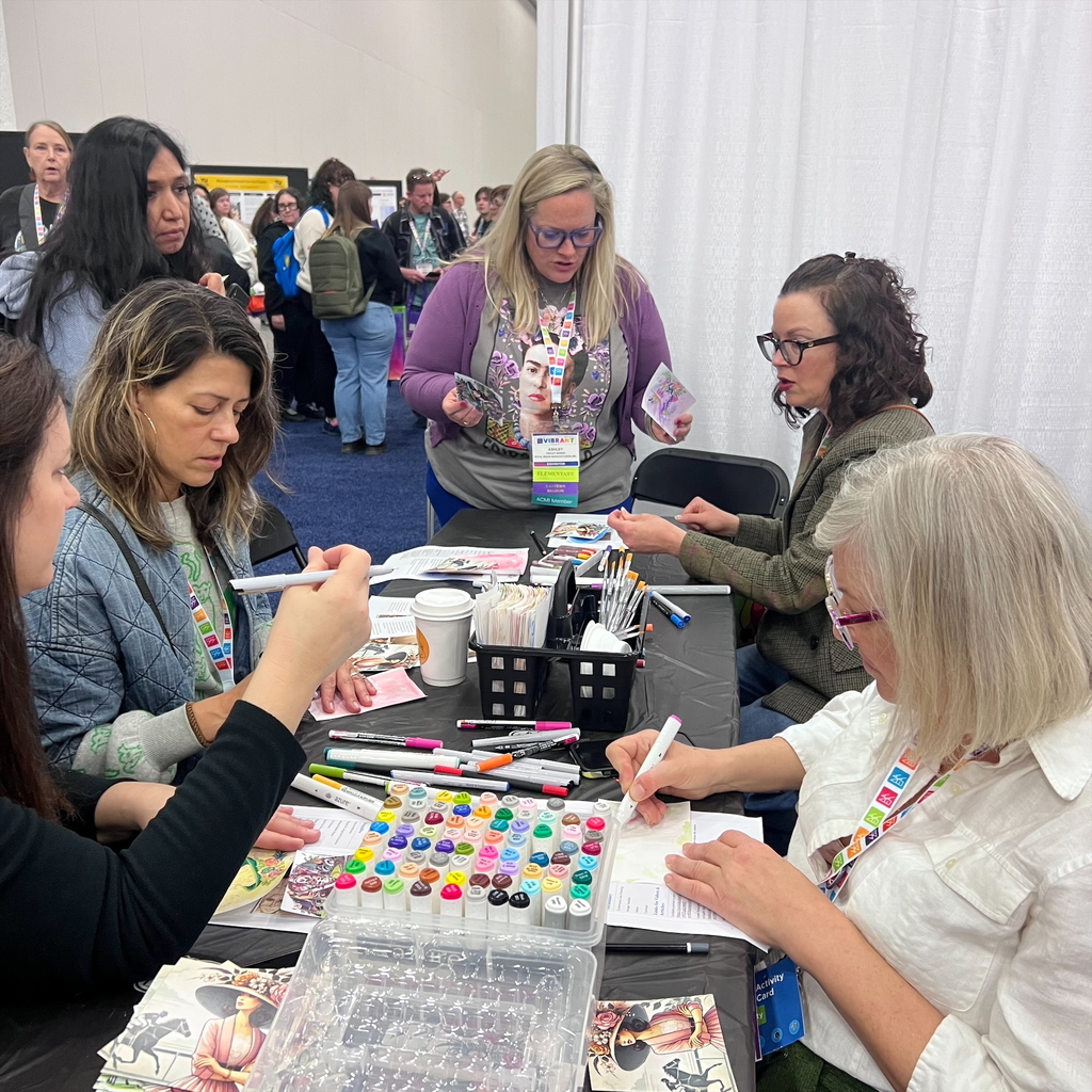 PSE Art Teacher Ashley Monks presents during NAEA 2025