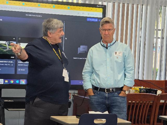 on Hessler, MCHS CTE Teacher and Todd Krolich, President and Founder of Ko-Mar, Productions, Inc.