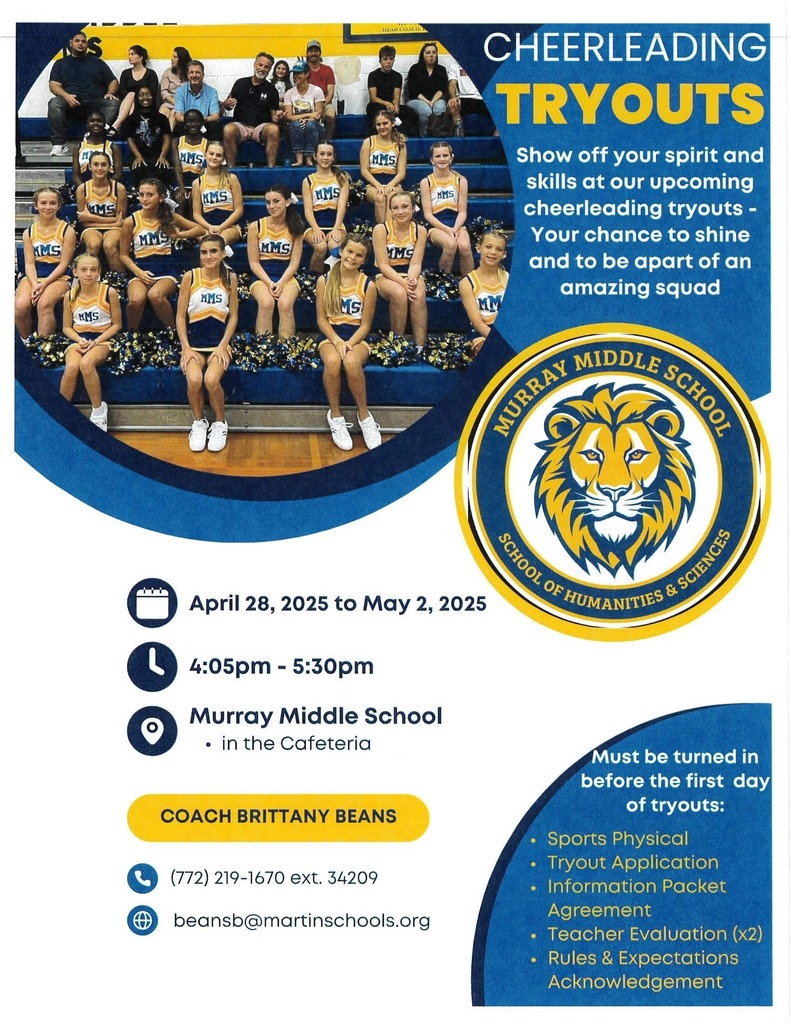 Picture of Cheerleading Tryouts Flyer