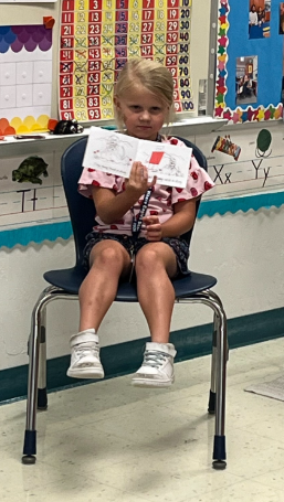 2025 - Lucky preschool Lily reading