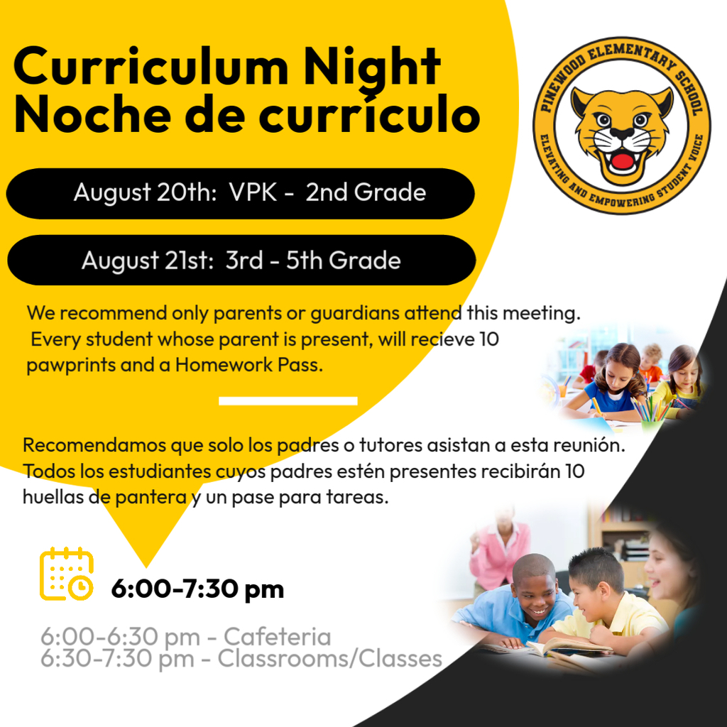 Curriculum Night Flyer