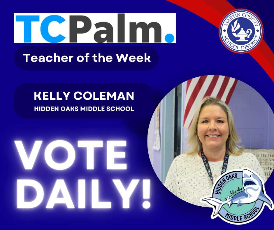 TCPalm's Teacher of the Week: Kelly Coleman