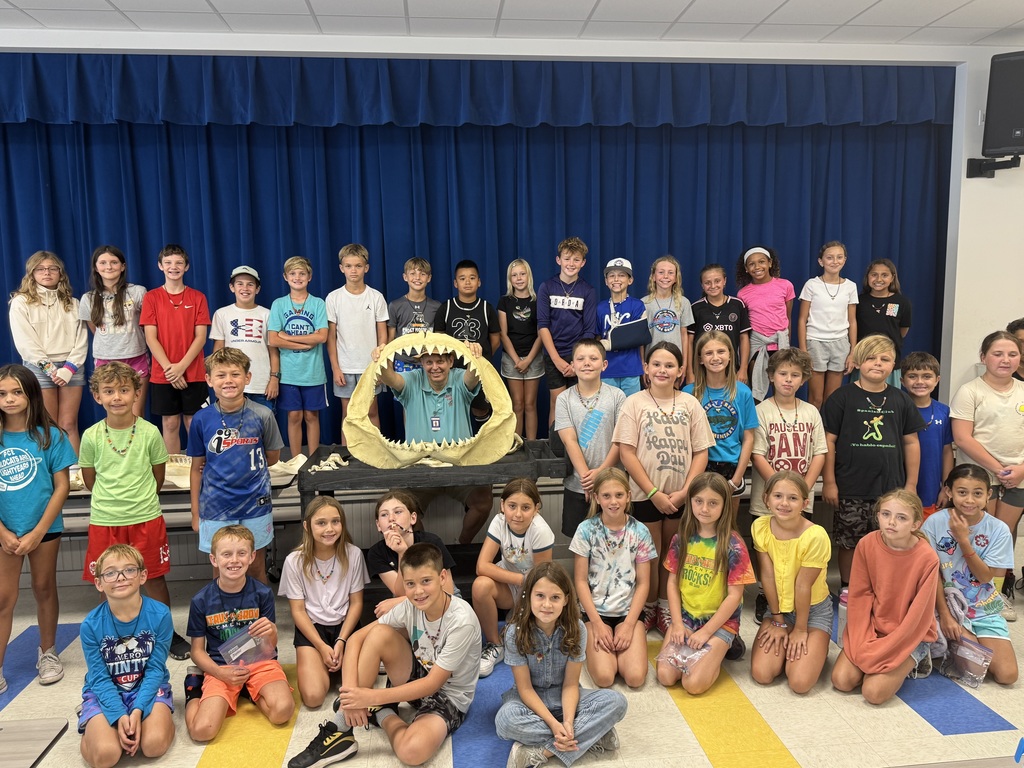 PCE Extended Day campers learn about sharks 