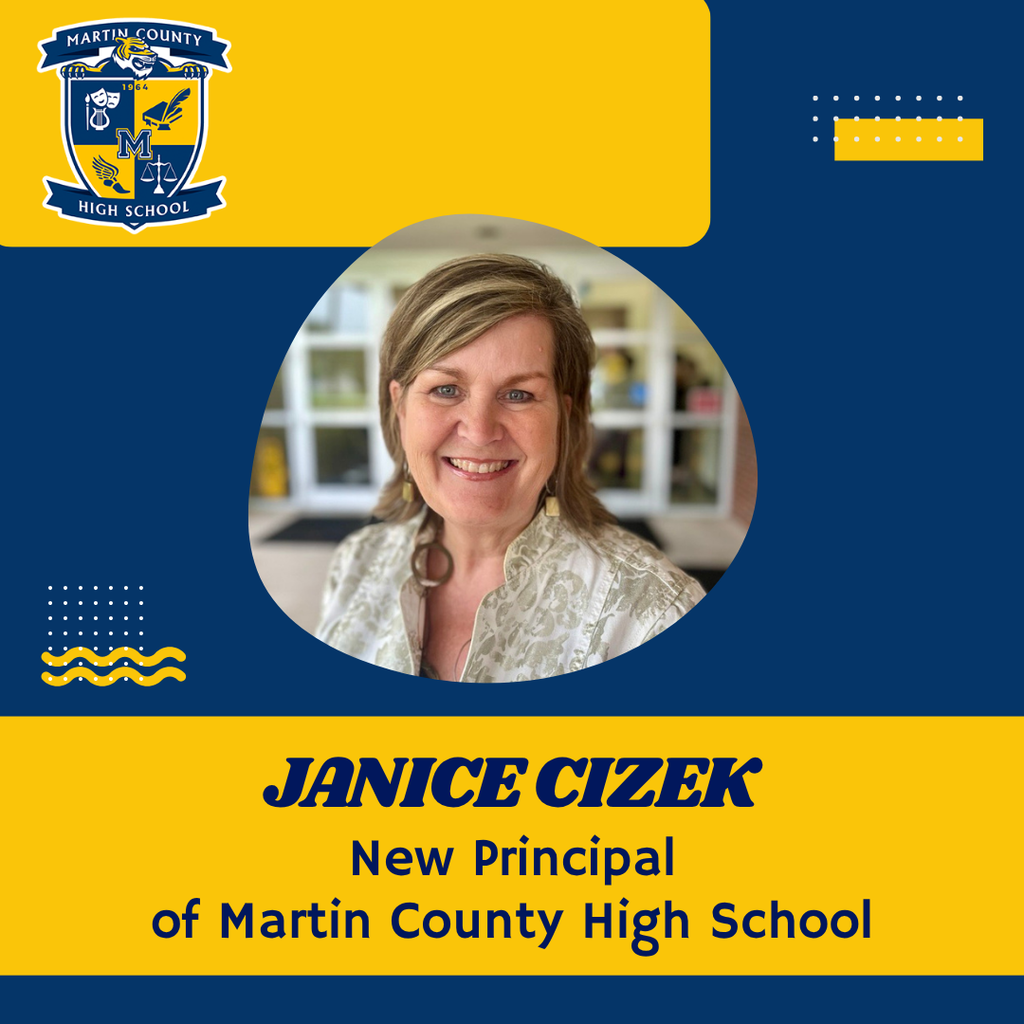 Ms. Cizek as the new Principal of MCHS