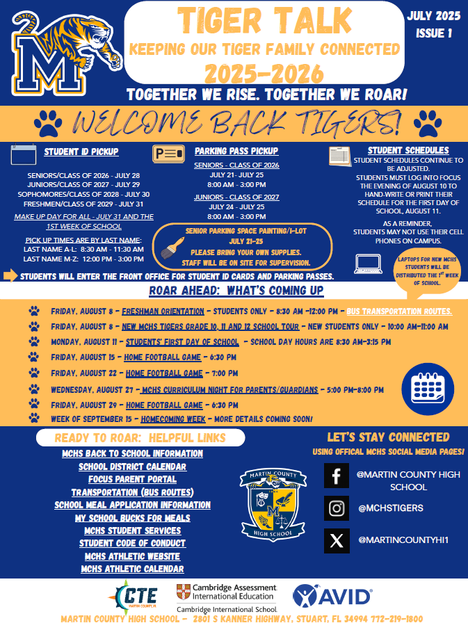 MCHS Tiger Talk