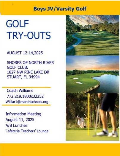 MCHS Boys JV/Varsity Golf Information