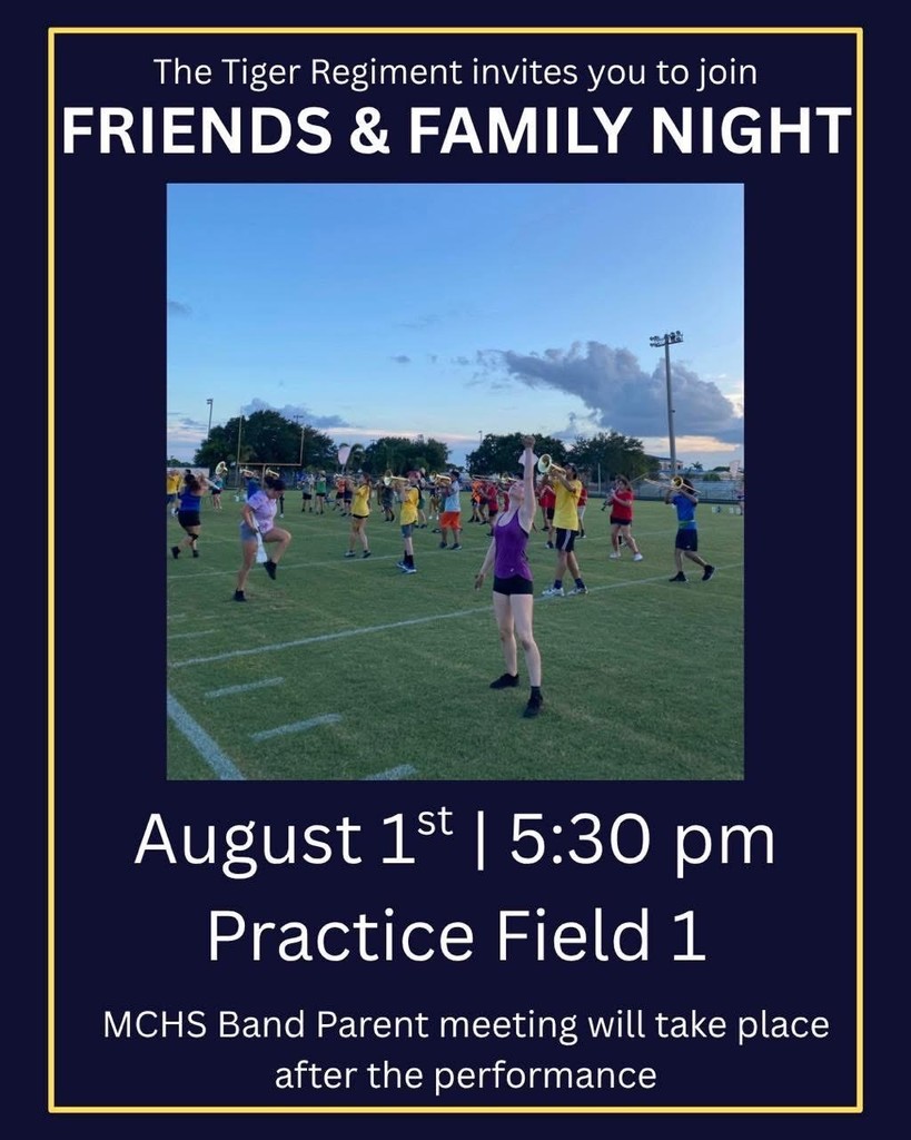 MCHS Tiger Regiment Friends & Family Night