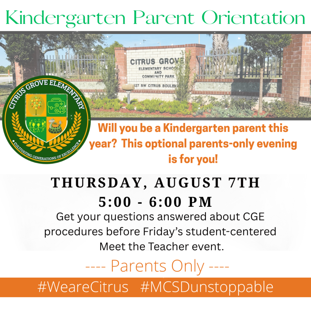 Kindergarten Parent Night
