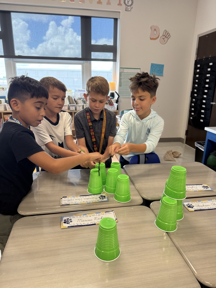 Team building in Mrs. Laramie’s class!