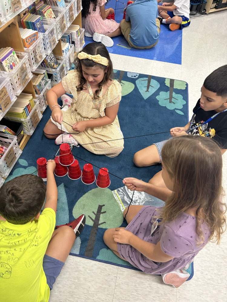 Team building in Mrs. Swindler’s class!