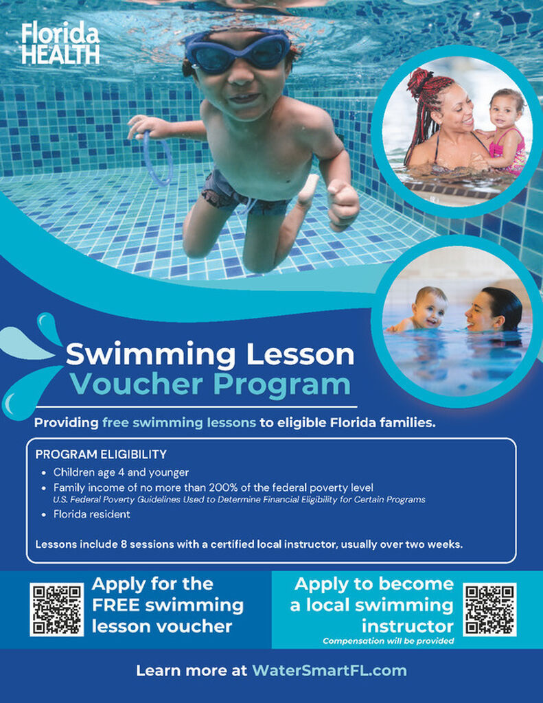Department of Health swim vouchers