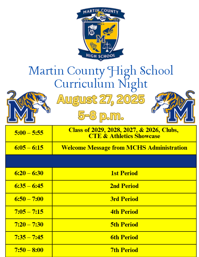 MCHS Curriculum Night
