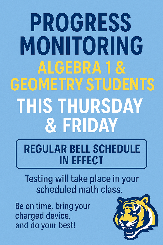 MCHS Progress Monitoring PM1 ALG 1 & Geo