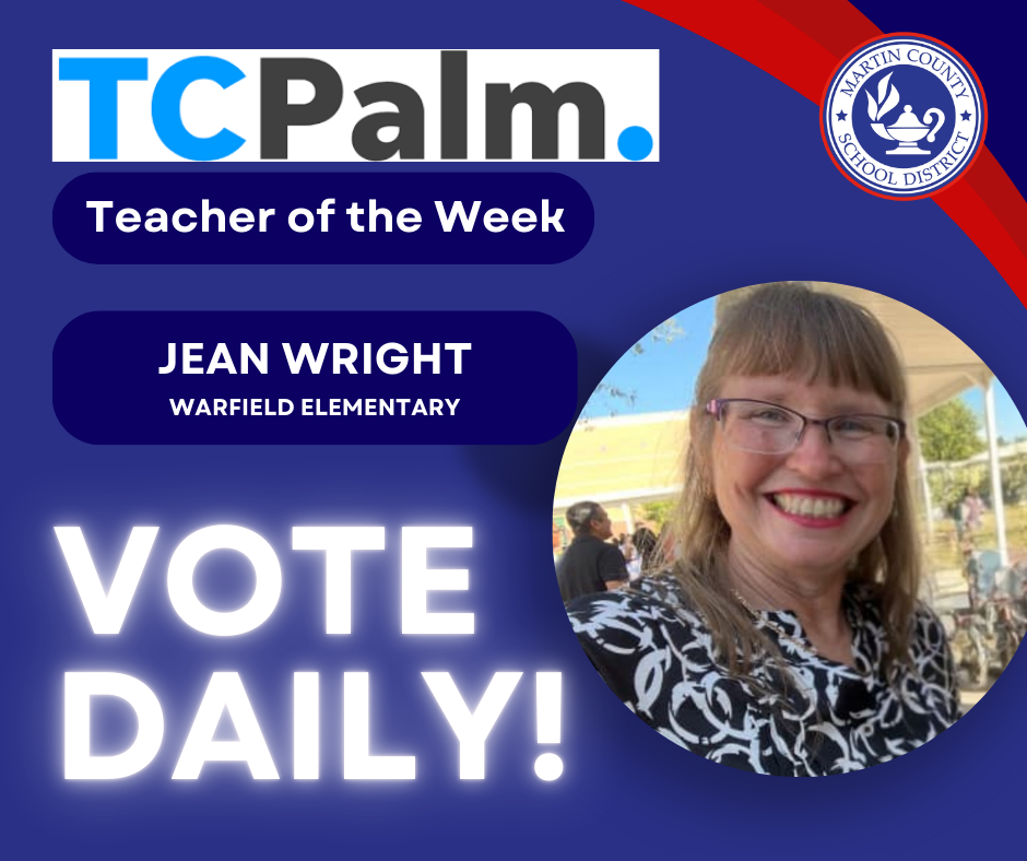 Vote for Jean Wright for TCPalm Teacher of the Week