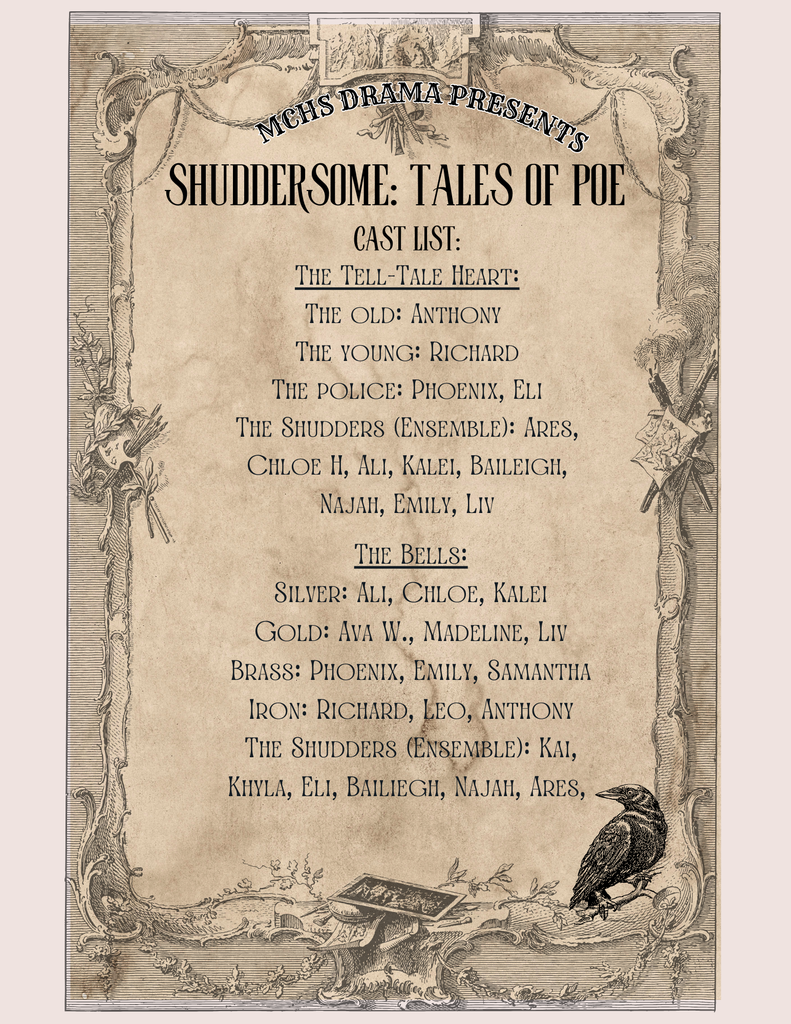 MCHS Shuddersome Call Board @MCHS