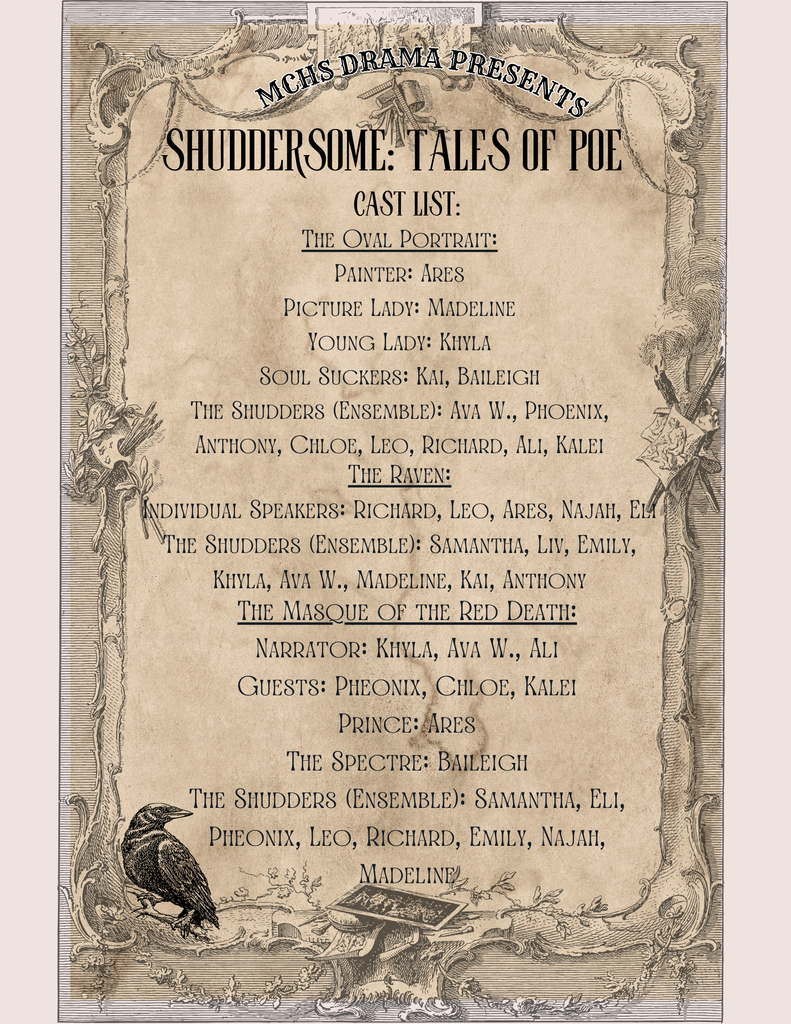 MCHS Shuddersome Call Board @MCHS