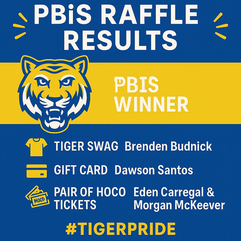 MCHS PBiS Raffle Winners