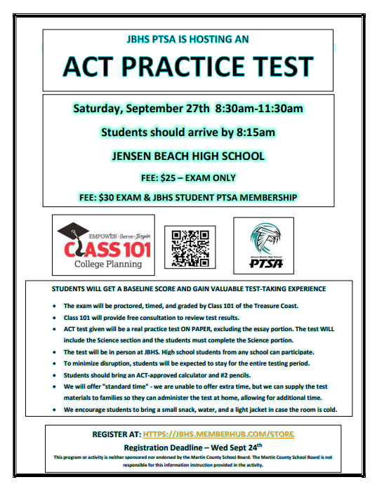 act practice test jbhs