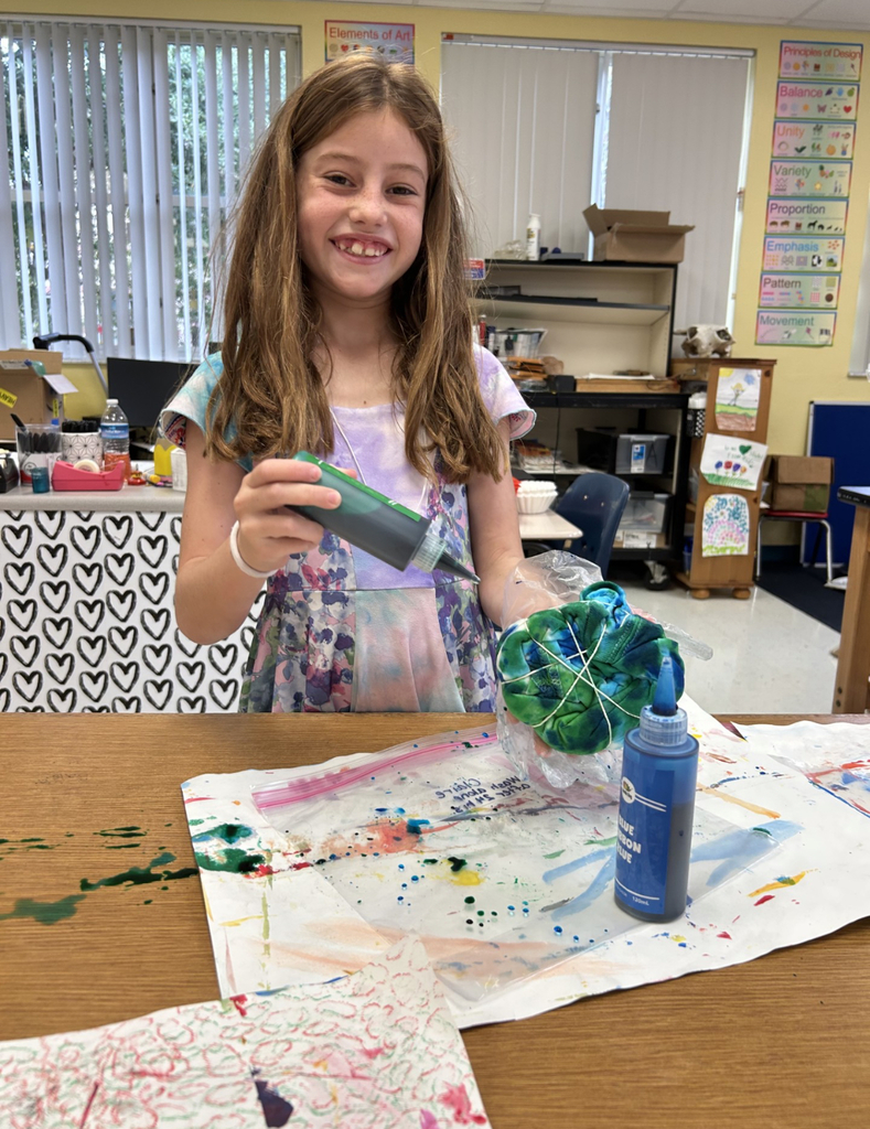Tie dying club shirts