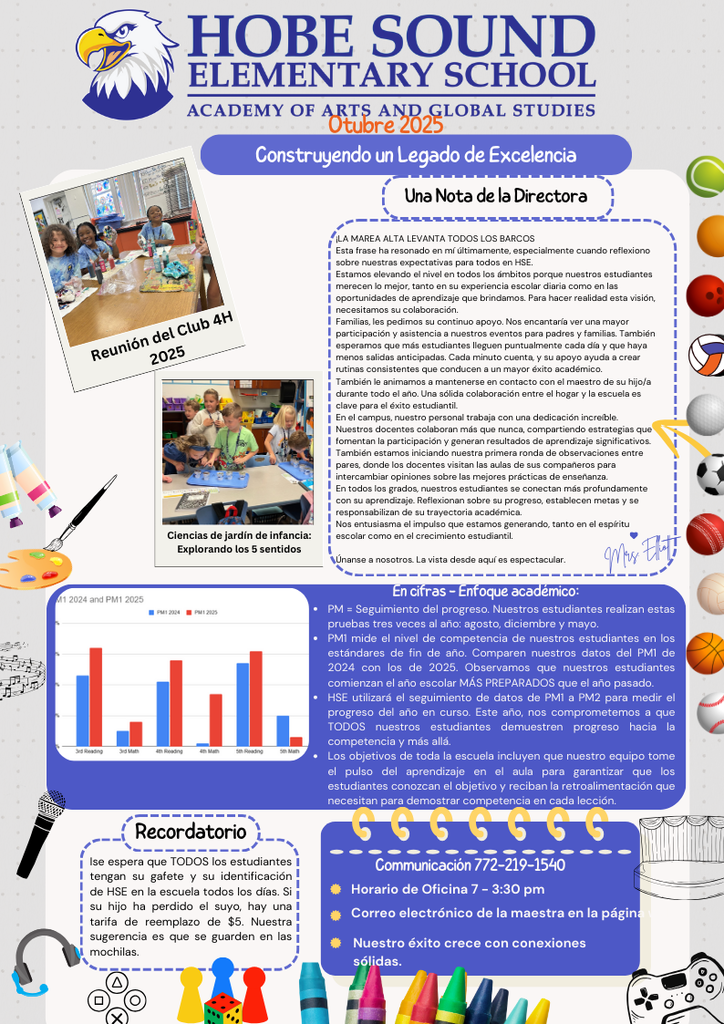 October Newsletter in Spanish