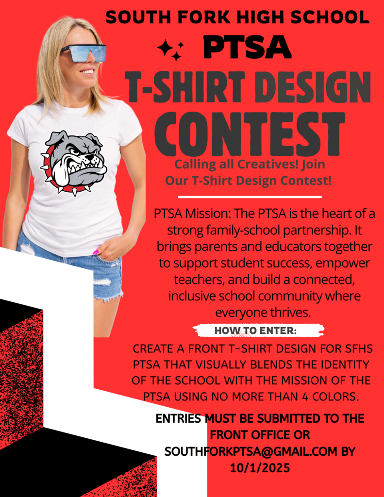 South Fork PTSA shirt design contest