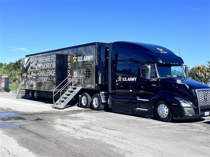 Army semi visits SFHS