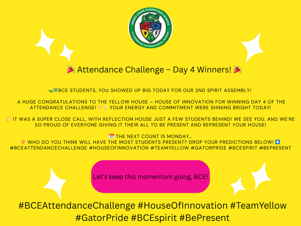 Day 4 Attendance Challenge Flyer