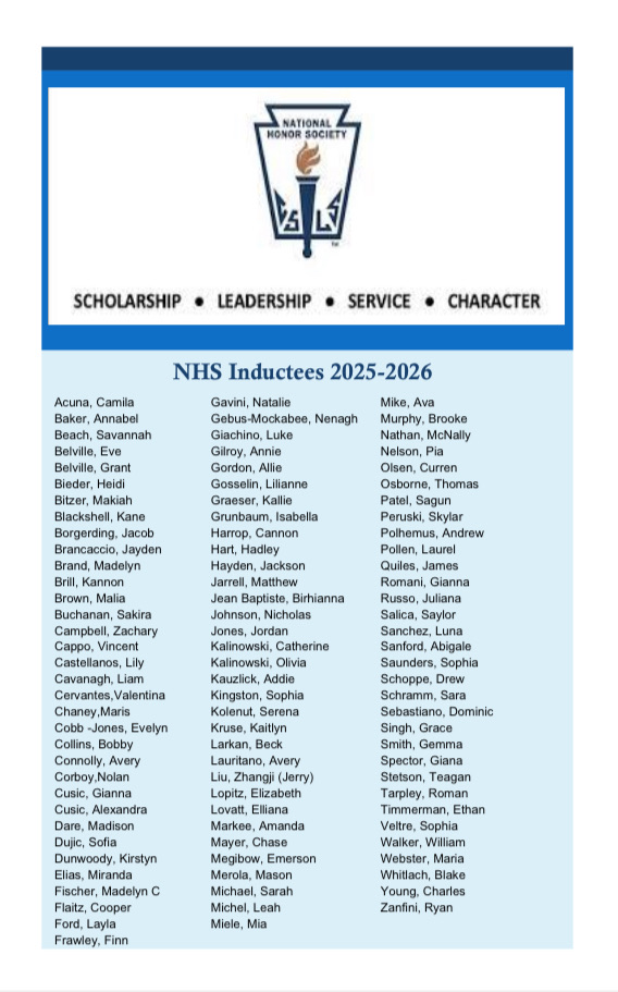 JBHS National Honor Society Induction